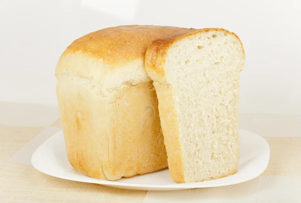 Beyaz pan ekmek — Stok fotoğraf