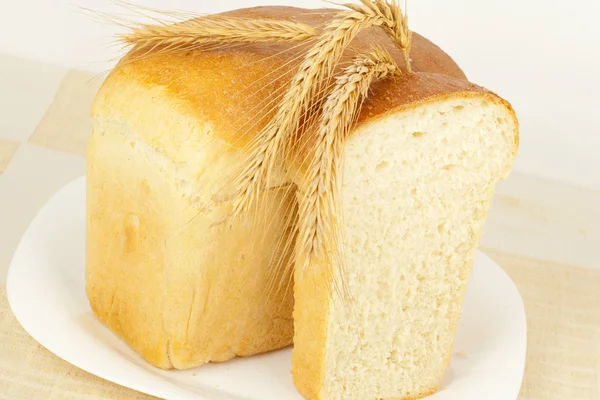 Bröd bakplåt hem — Stockfoto