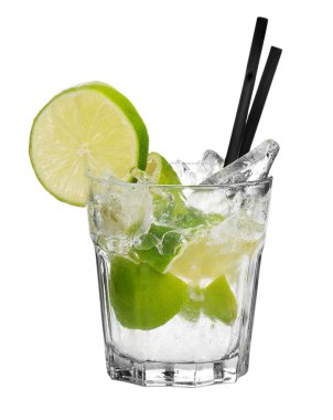 Cocktail on white background clipart