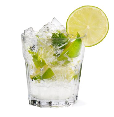 Cocktail on white background clipart