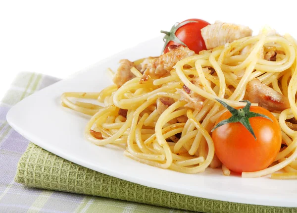 Італійська макарони з овочами. — стокове фото