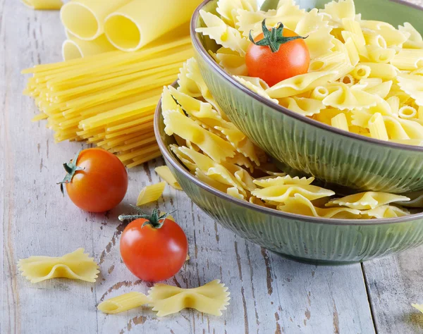 Итальянская паста с овощами — стоковое фото