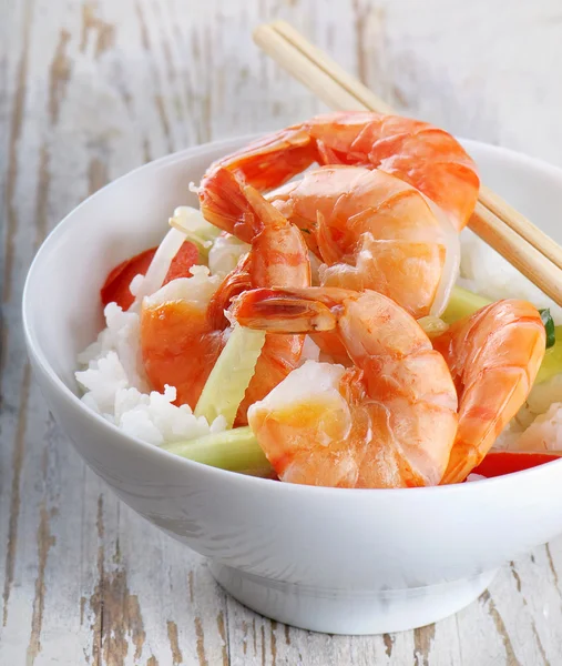 stock image Shrimp fried rice