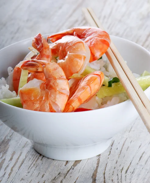 Shrimp fried rice — Stock Photo, Image