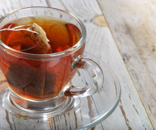Porcovaný čaj v poháru — Stock fotografie