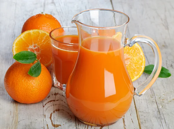 Orange and orange juice — Stock Photo, Image