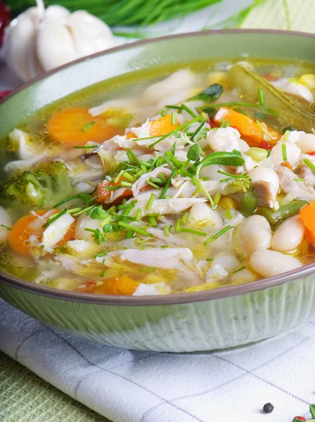 Tigela de sopa de legumes — Fotografia de Stock