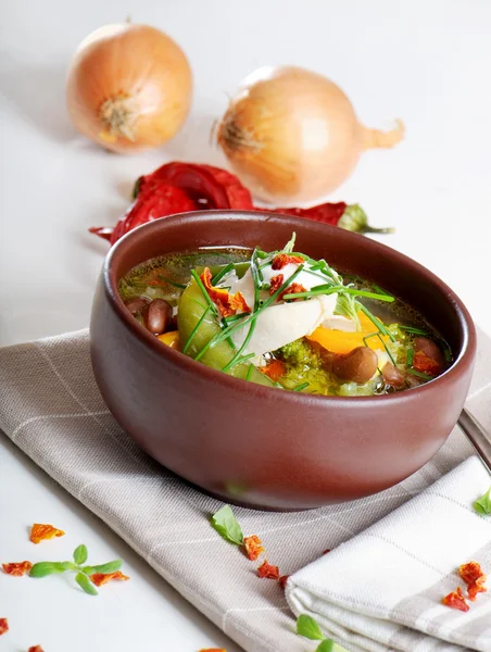 stock image Bowl of vegetable Soup