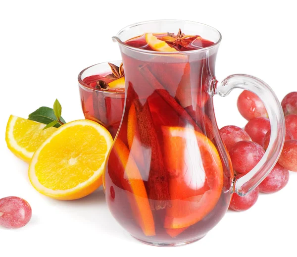 Ovocný nápoj v džbánu — Stock fotografie