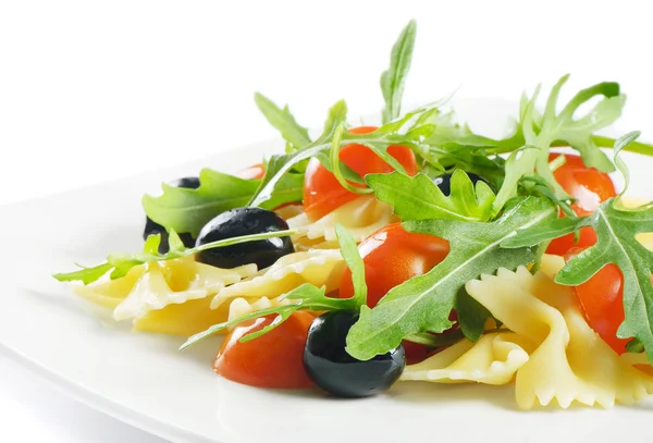 Pasta salad isolated on white — Stock Photo, Image