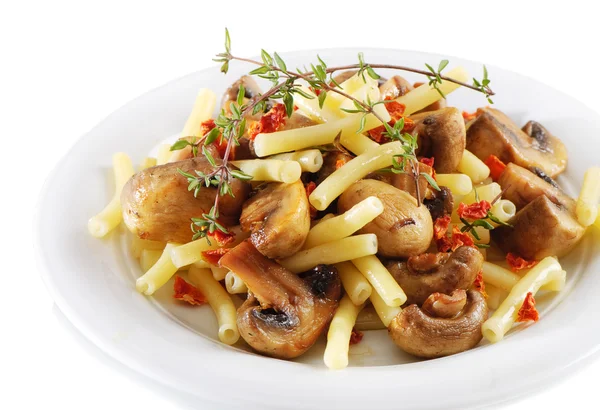 Pasta with mushrooms — Stock Photo, Image