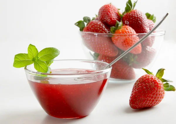 Strawberries marmalade — Stock Photo, Image