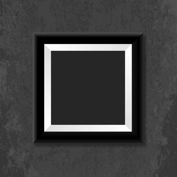 黒の写真フレーム。ベクトル — ストックベクタ