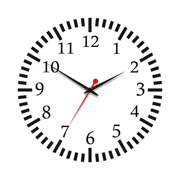 Vectorillustratie van een klok — Stockvector