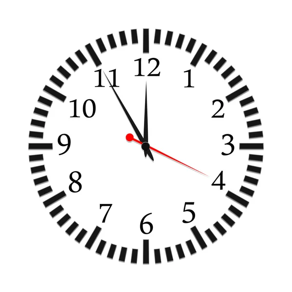 Vector illustration of a clock — Stock Vector