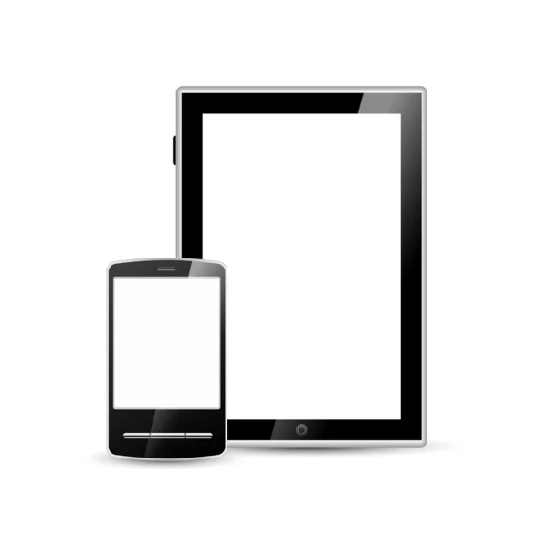 Smartphone ve tablet — Stok Vektör