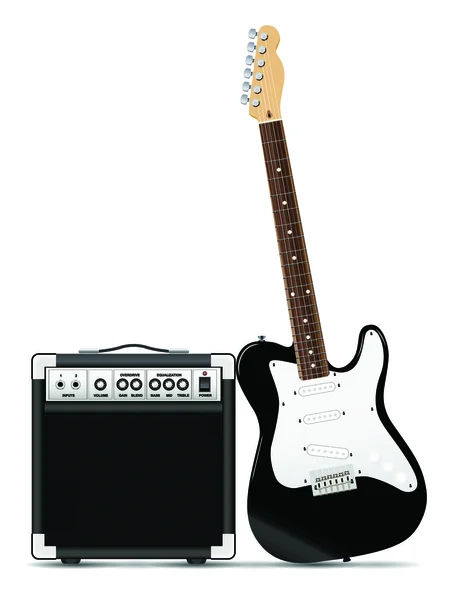 Kytara s amp — Stockový vektor