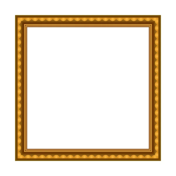Vector stijlvolle gouden frame — Stockvector