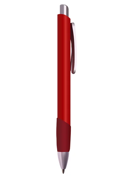 Penna rossa — Vettoriale Stock