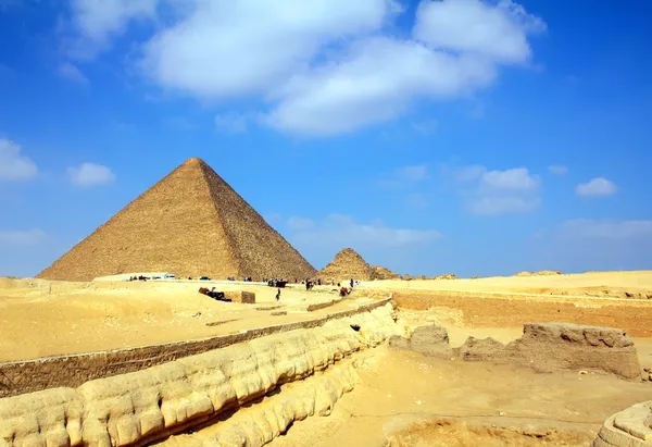 Πυραμίδες της Αιγύπτου, στο Κάιρο Γκίζα — Φωτογραφία Αρχείου