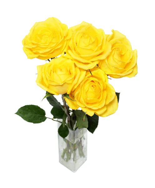 Μπουκέτο με κίτρινα τριαντάφυλλα — Φωτογραφία Αρχείου