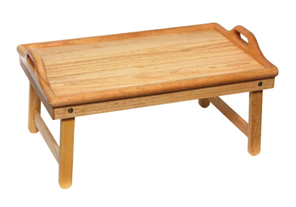 Tragbarer Holztisch — Stockfoto