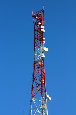 Wireless communications tower clipart