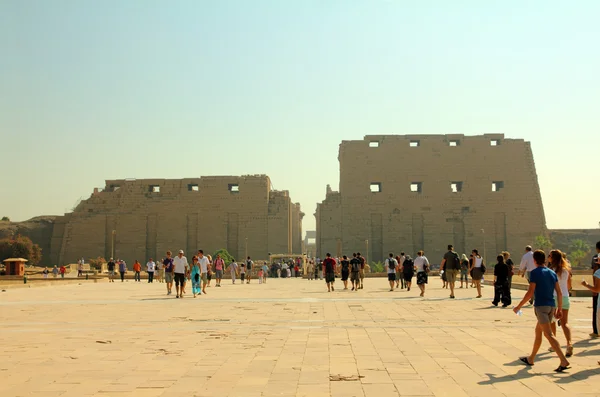 Храмі Карнак відомих в Луксор — стокове фото