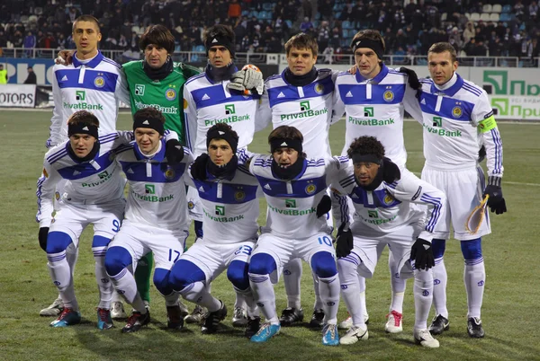 Bir grup fotoğrafı için FC Dinamo Kiev takımı poz — Stok fotoğraf