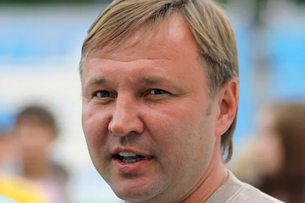 Manager der ukrainischen Fußballnationalmannschaft Juri Kalitwinzew — Stockfoto