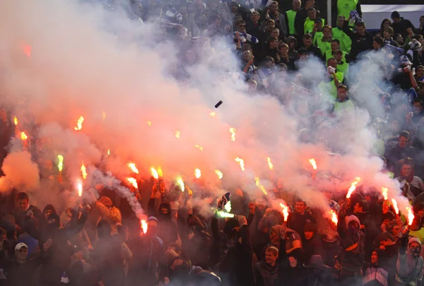 FC dynamo Kijów ultras — Zdjęcie stockowe