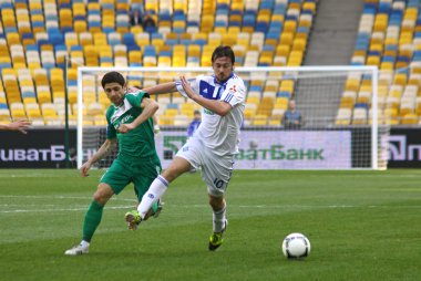 Football game Dynamo Kyiv vs Vorskla Poltava clipart