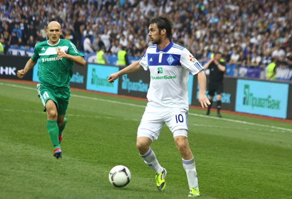 Juego de fútbol Dinamo Kiev vs Vorskla Poltava — Foto de Stock