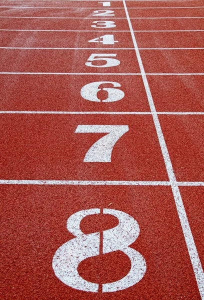 stock image Starting grid of race track