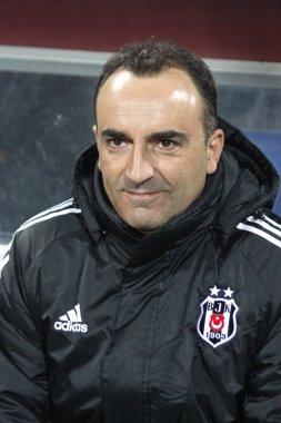 Besiktas football team's manager Carlos Carvalhal clipart