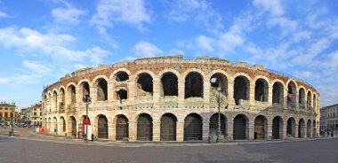 Ancient roman amphitheatre Arena in Verona, Italy clipart