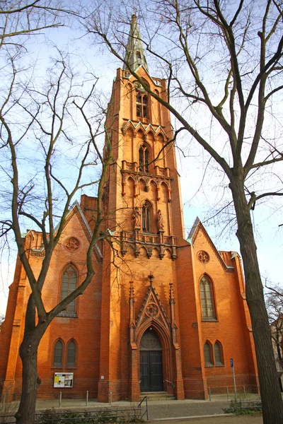 Igreja de St. Gertraud (Sankt-Gertraud-Kirche), a igreja protestante em Frankfurt (Oder) na Alemanha — Fotografia de Stock
