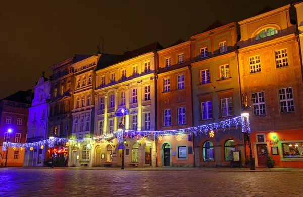 Praça do mercado velho em Poznan, Polonia — Fotografia de Stock