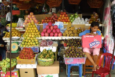 Fruit Market in Phnom Penh, Cambodia clipart