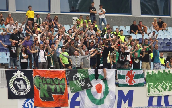 Apoiantes do FC Obolon — Fotografia de Stock