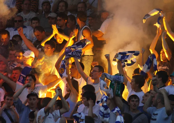 Dynamo Kyiv ultra apoiantes — Fotografia de Stock