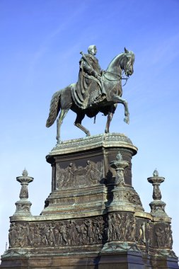 Statue of King John of Saxony in Dresden clipart