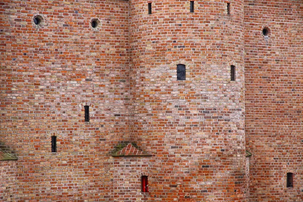 Close-up wall of fortification castle — Stock Photo, Image
