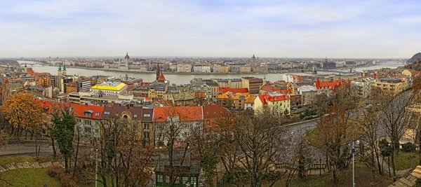 Panoramic view of Budapest city, Hungary — Stock Photo, Image