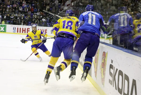 Eishockey. Ukraine gegen Kasachstan — Stockfoto