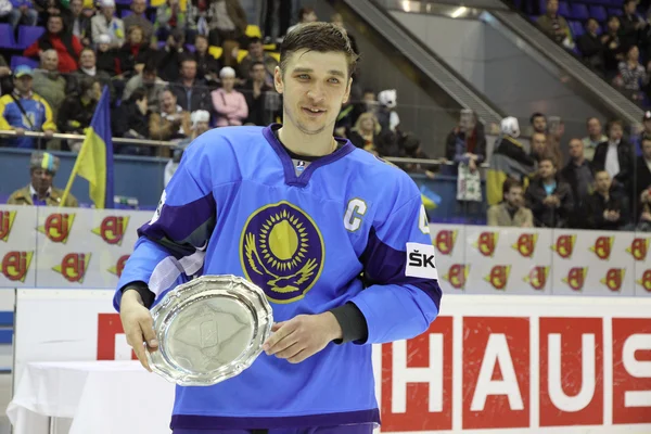 Kazajstán - medallista de oro del IIHF World Championship DIV I —  Fotos de Stock