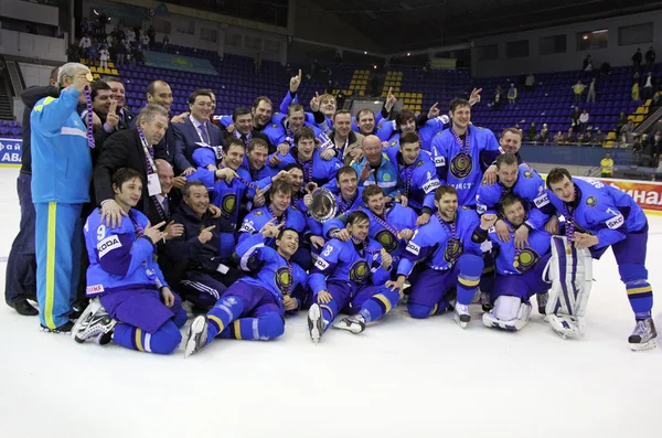 Kazakhstan ice-hockey team — Stock Photo, Image