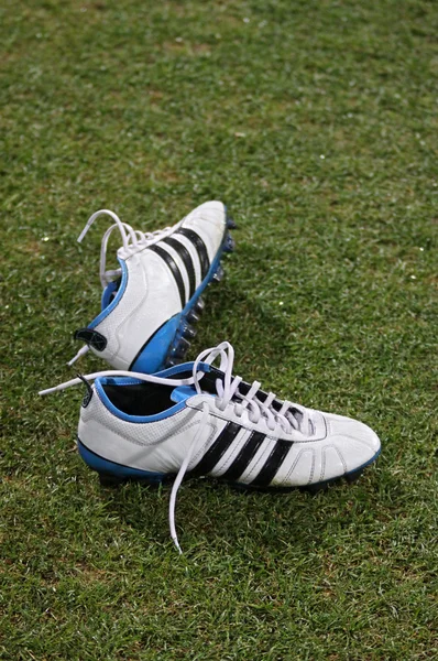 Ζευγάρι μπότες ποδοσφαίρου — Φωτογραφία Αρχείου
