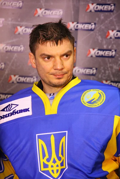 Вратарь Украины Константин СИМЧУК — стоковое фото