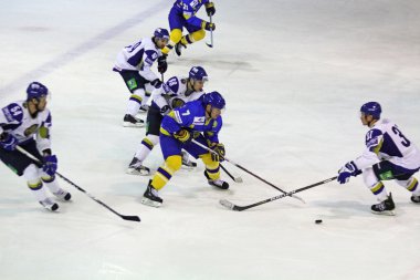 Euro hokeyi challenge oyunu Ukrayna ve Kazakistan arasındaki asal